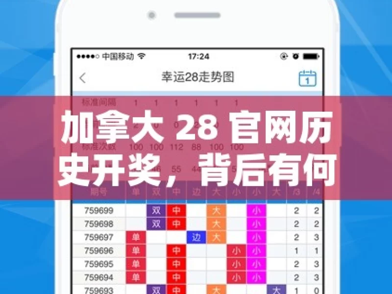 加拿大 28 官网历史开奖，背后有何玄机？揭秘加拿大28官网历史开奖，你了解多少？，揭秘加拿大28官网开奖玄机