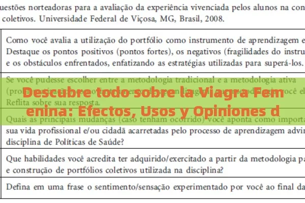 Descubre todo sobre la Viagra Femenina: Efectos, Usos y Opiniones de Las Mujeres