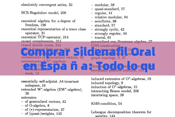 Comprar Sildenafil Oral en Espa ñ a: Todo lo que debe saber antes de tomar esta decisión ó n