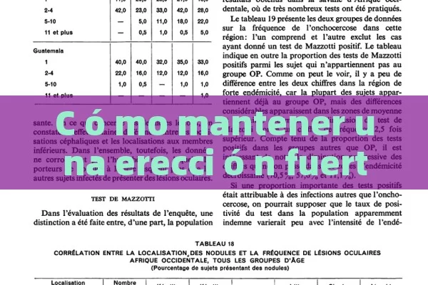 C ó mo mantener una erecci ó n fuerte y consistente: gu í a completa para hombres